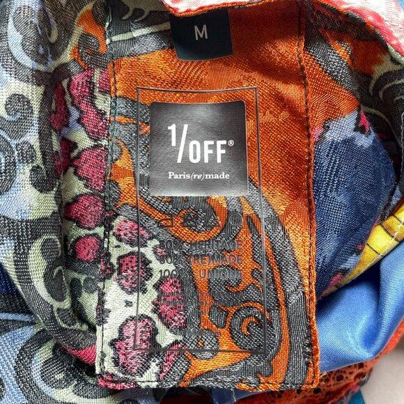 1/OFF Paris Remade Scarf Slip Maxi Dress Size Medium - Picture 10 of 14